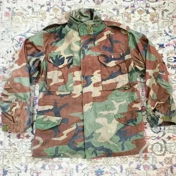 Field Mens Jacket Ready To Wear Coat Zip Hide Away Hoodie, sz MD - Picture 2 of 16